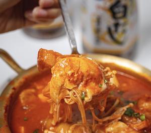 韩式五花肉辣白菜汤的做法 步骤14