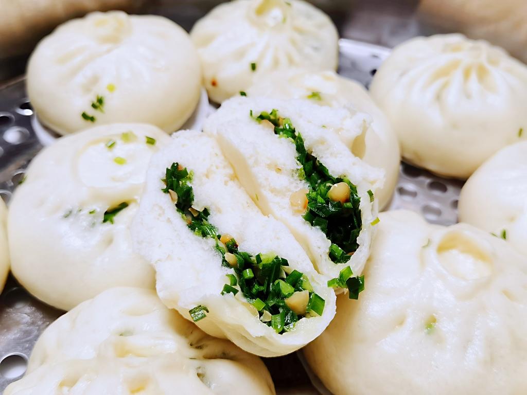 韭菜素包子(香甜型)的做法