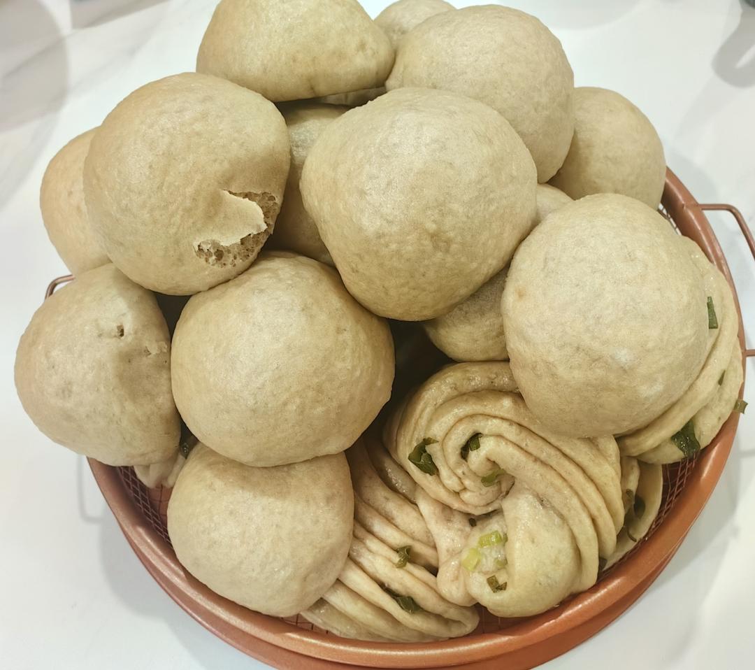 超好吃有豆豆的豆沙包，一次发酵（红豆包）