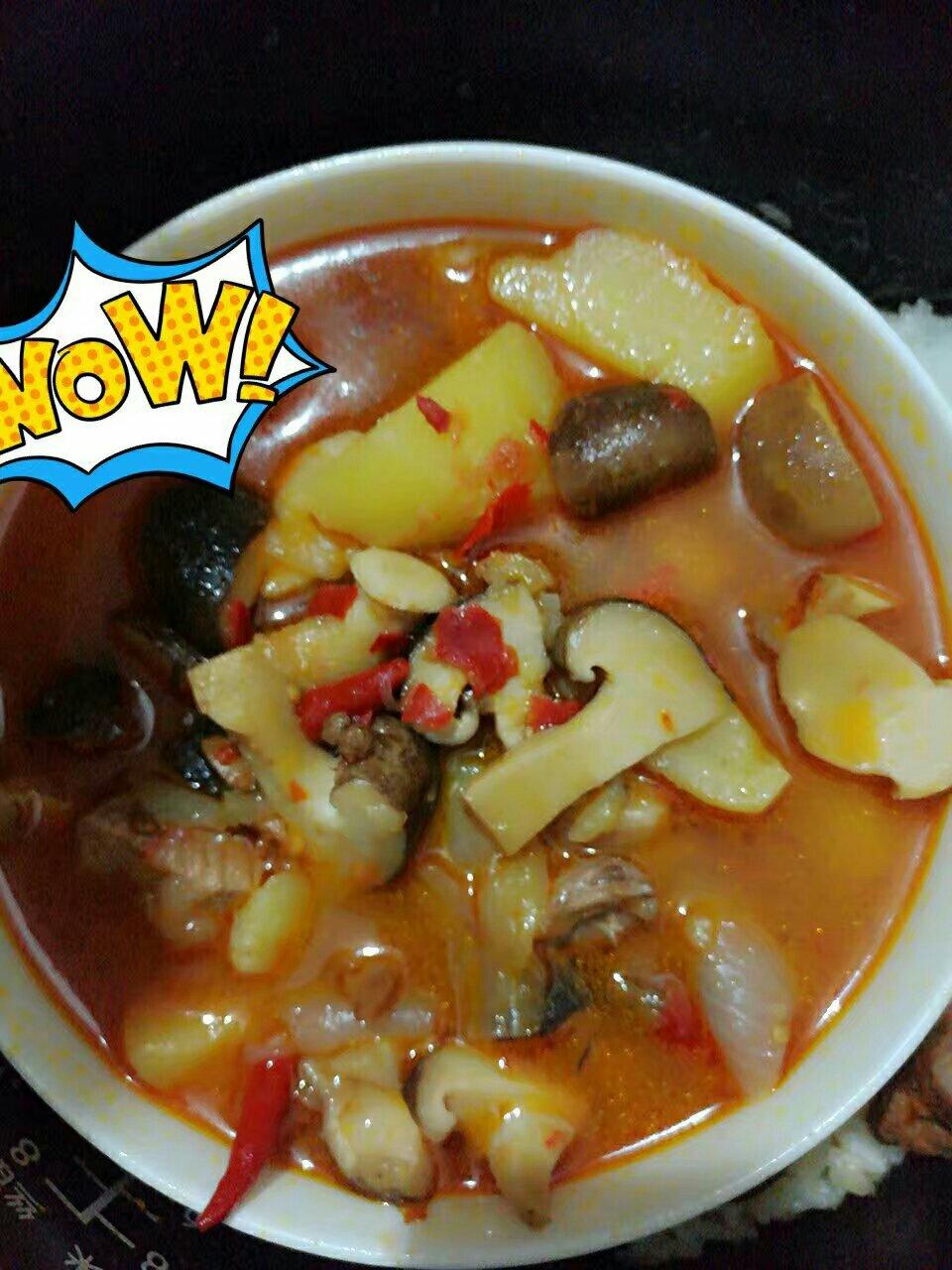 香菇土豆烧牛腩的做法