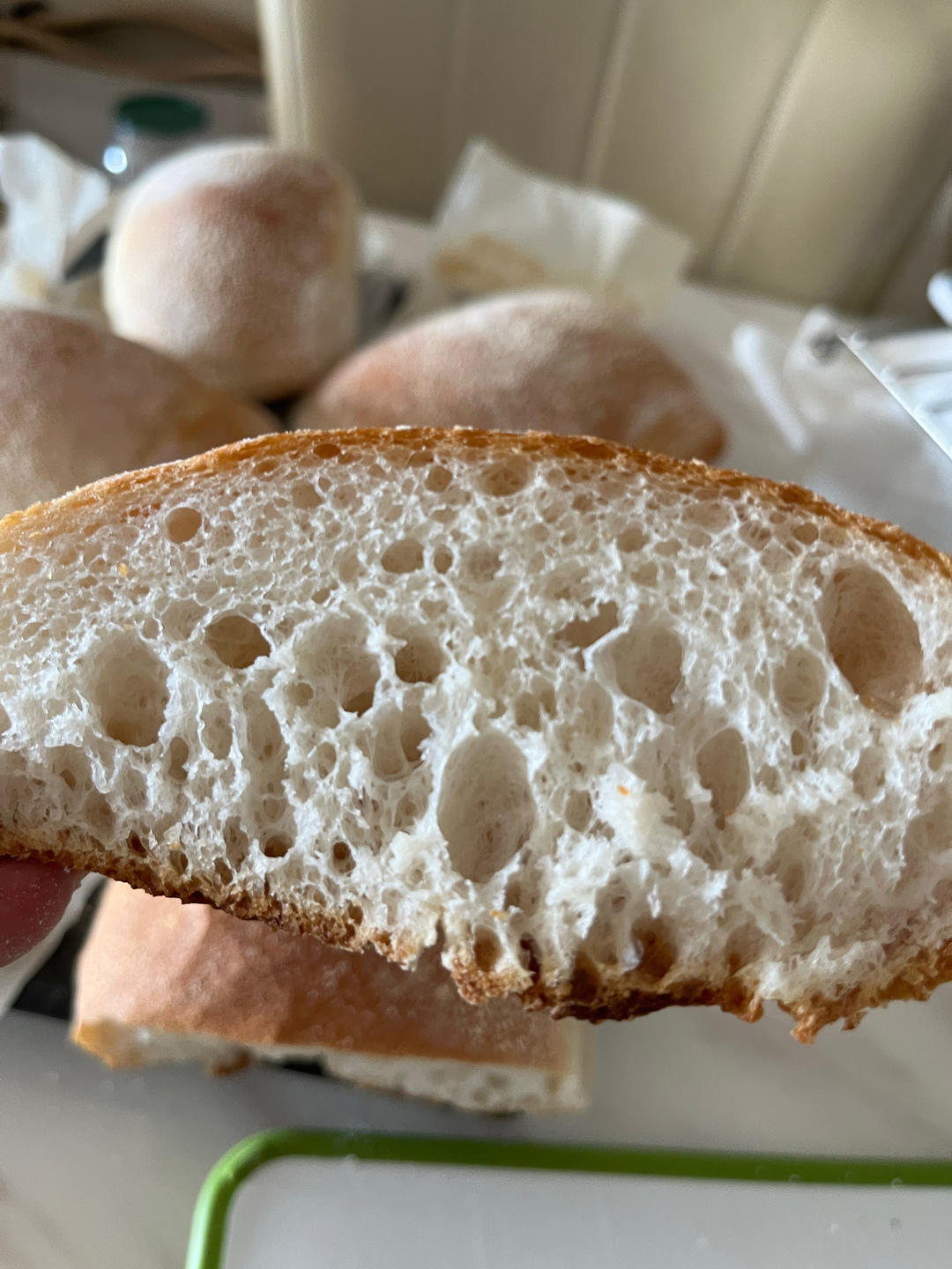 意大利恰巴塔初体验｜无糖少油面包｜波兰种｜大水量