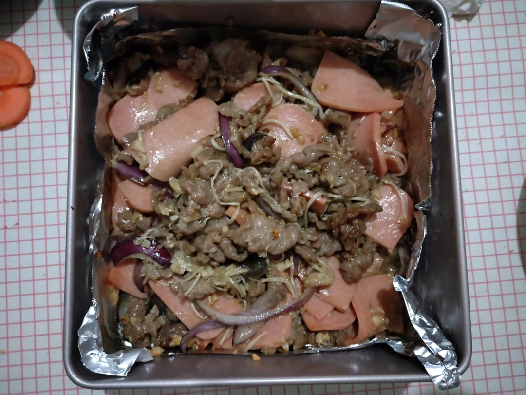 精】锡纸金针菇肥牛