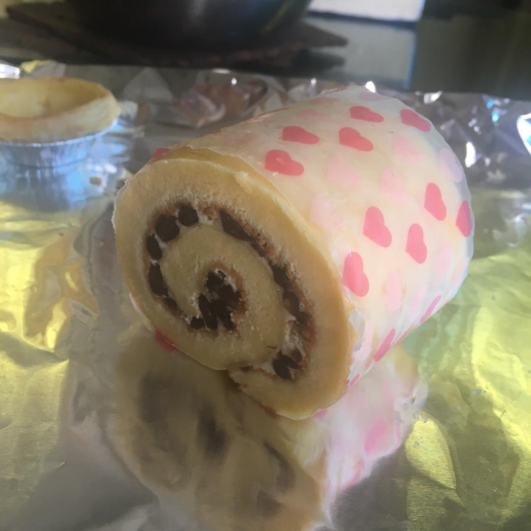 抹茶红豆蛋糕卷