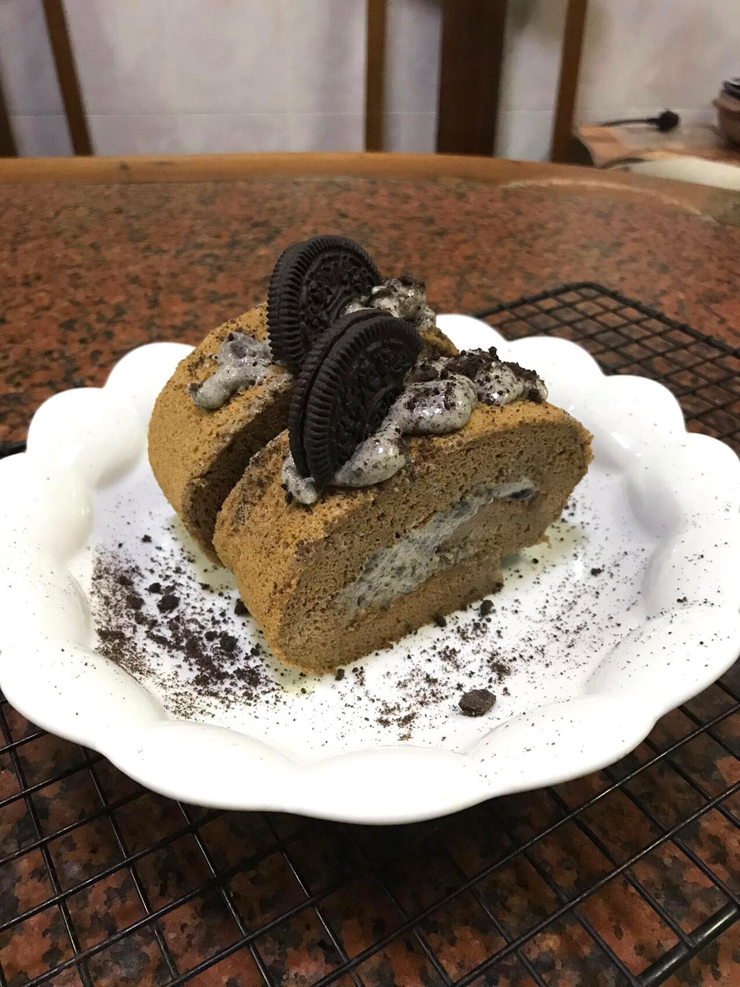 巧克力奥利奥蛋糕卷