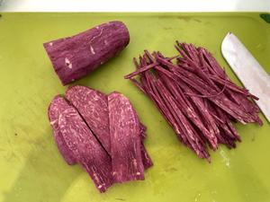 Vegan全素脆丝土豆/紫薯/红薯/芋头/南瓜饼（8个）的做法 步骤2