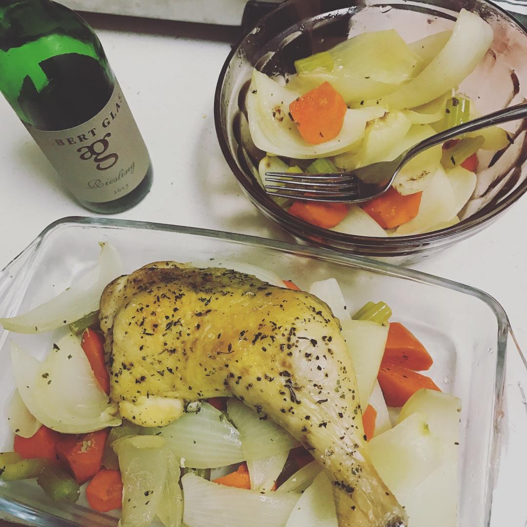 法式红酒醇香烤鸡腿