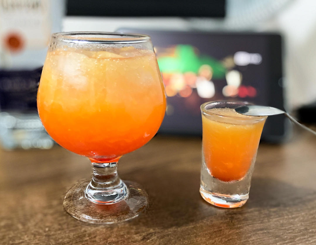 tequila sunrise特基拉日出自制鸡尾酒