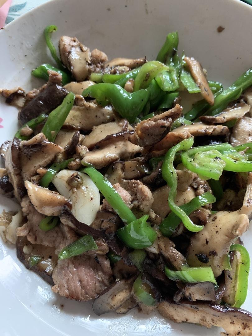 家常香菇炒肉