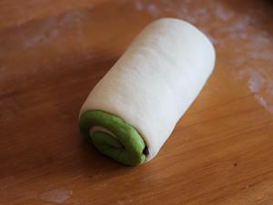 双色吐司 抹茶蜜豆老面吐司🍞的做法 步骤18