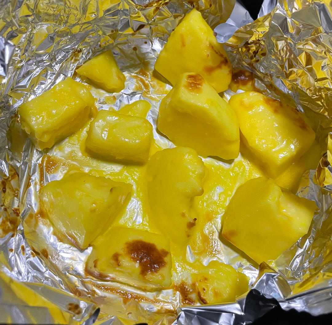 空气炸锅烤牛奶！外焦里嫩！好吃绝了！