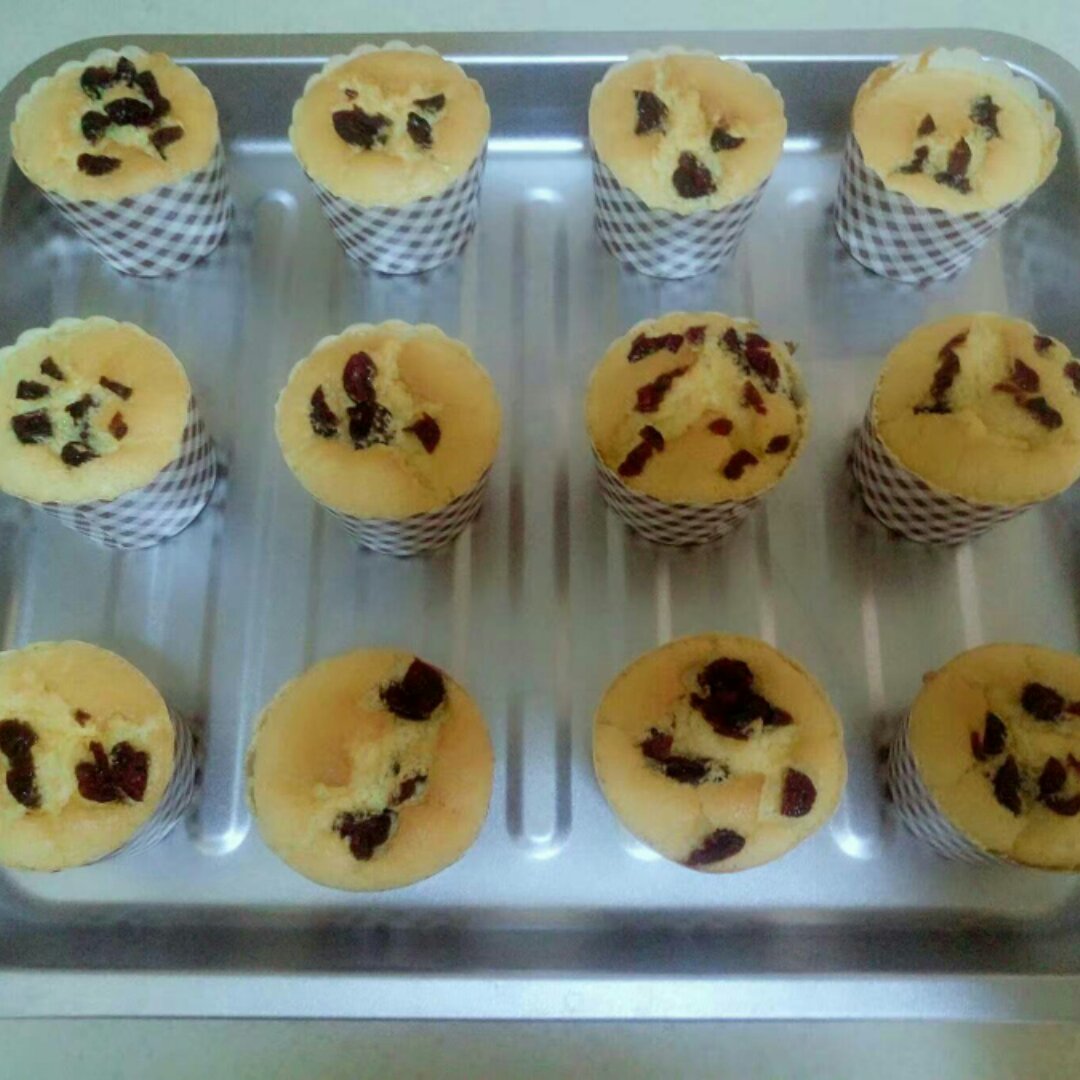 原味戚风纸杯蛋糕（烤箱做纸杯蛋糕）