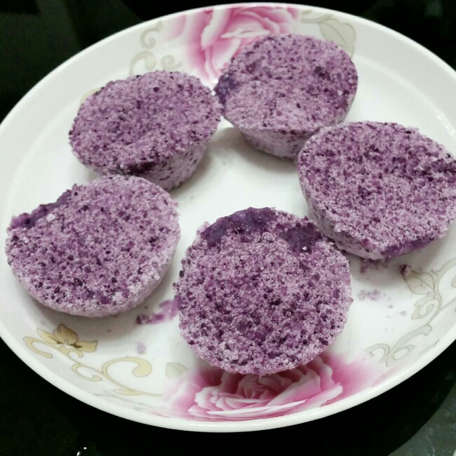 雪儿-357做的紫薯米糕