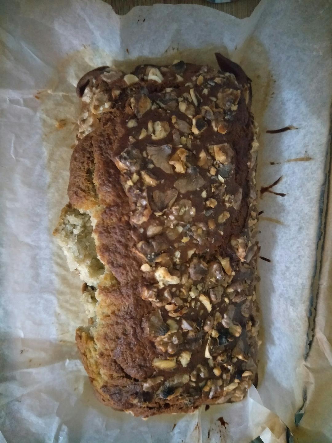 香蕉核桃蛋糕（低油少糖健康版）