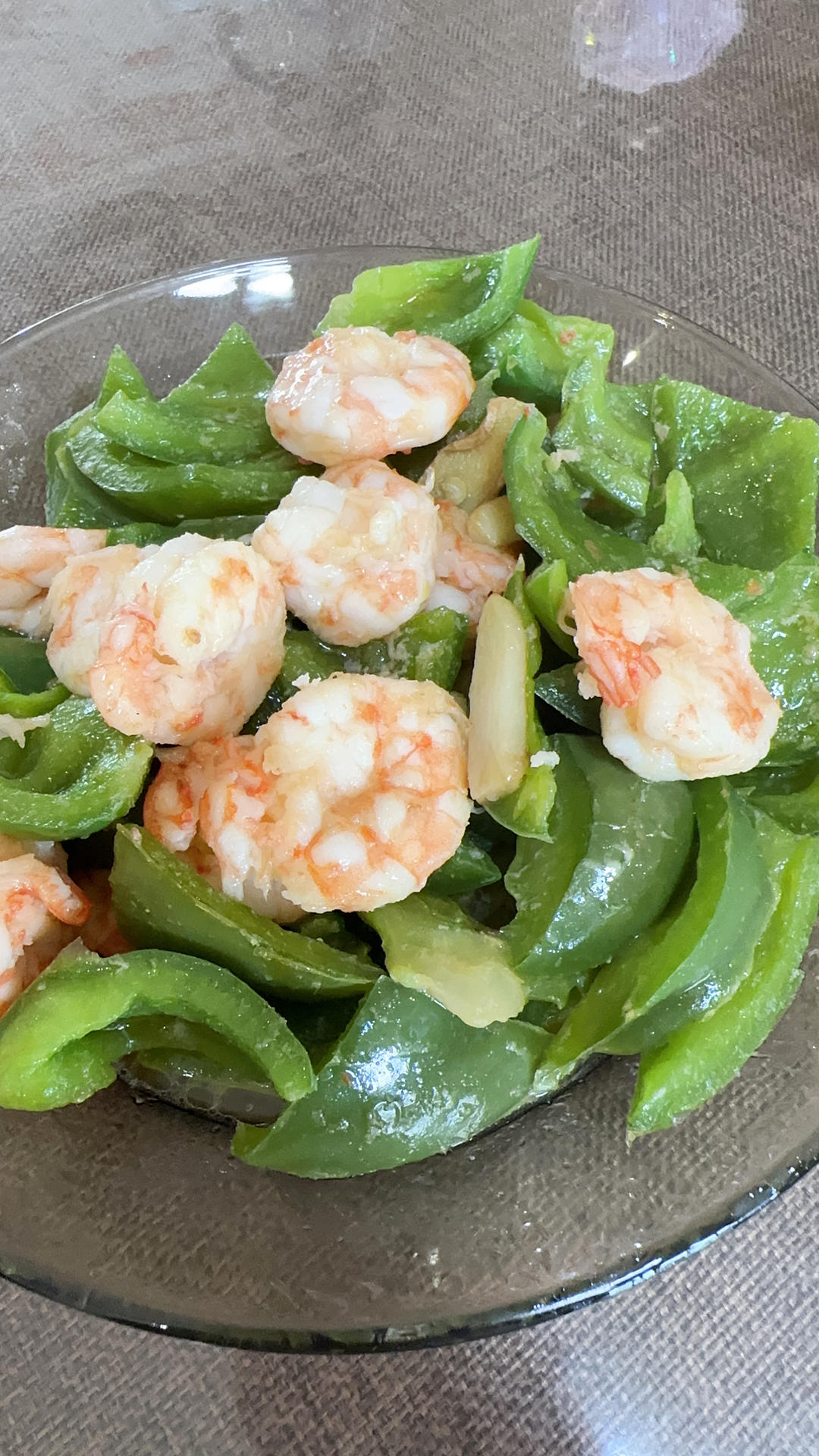 虾仁炒青椒
