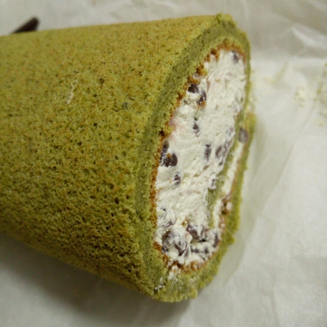 抹茶红豆蛋糕卷