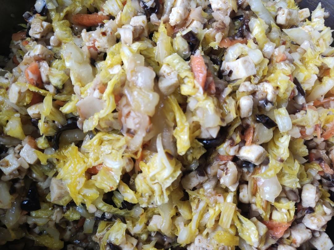 豆腐白菜香菇素馅（适合做包子馅）