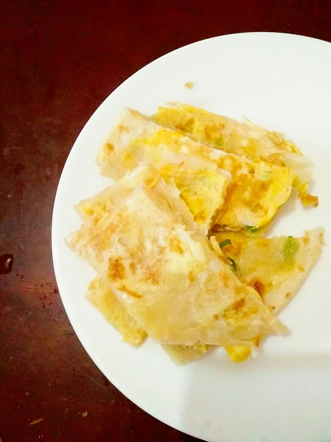 鸡蛋葱油饼                  （更新饼坯保存方法）