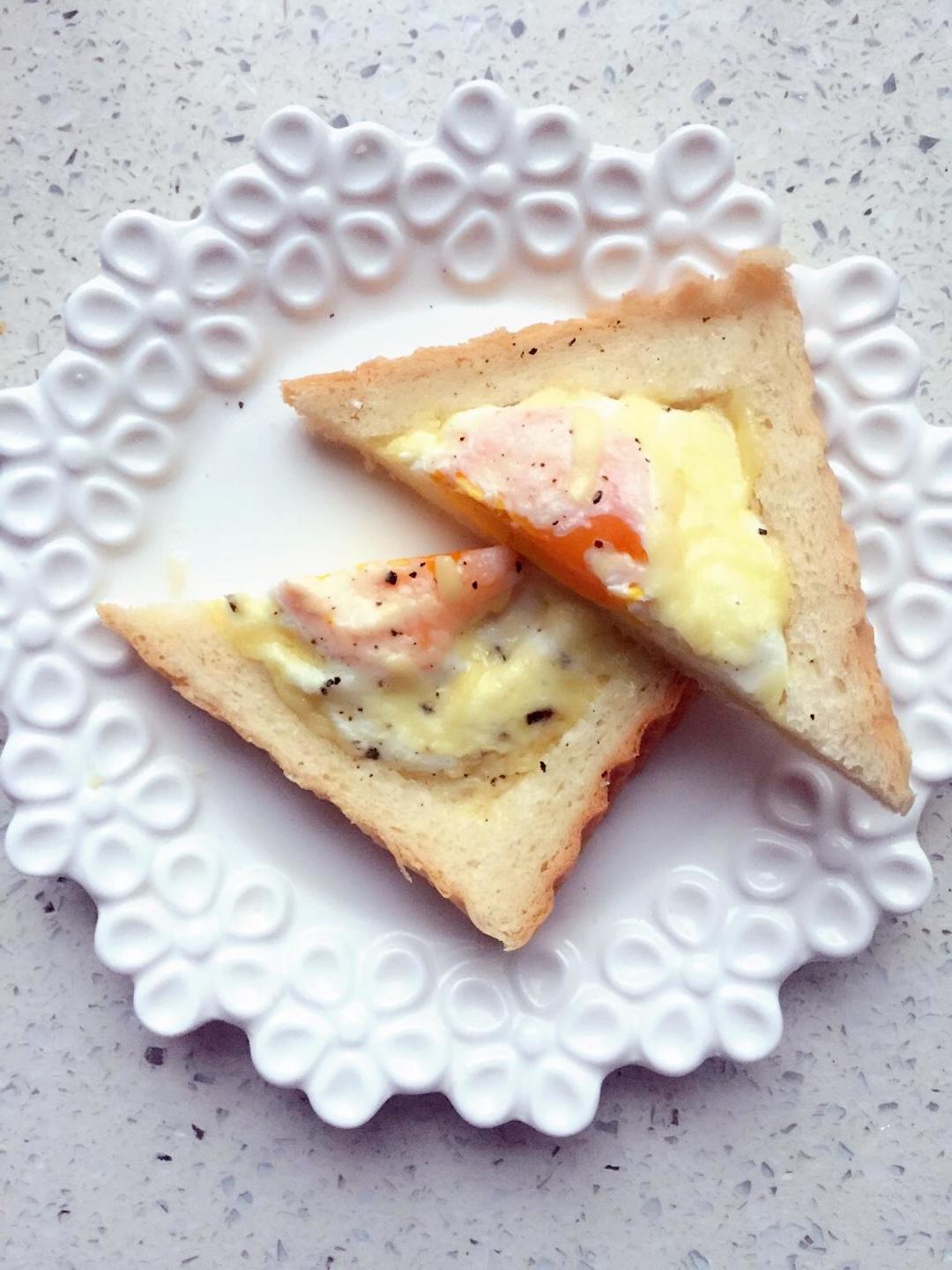 快手版鸡蛋吐司的做法