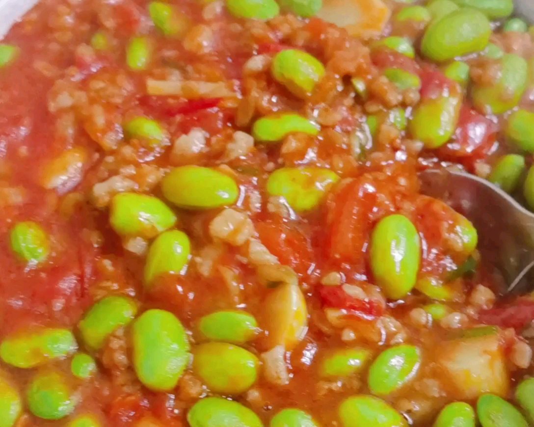 毛豆番茄煲的做法