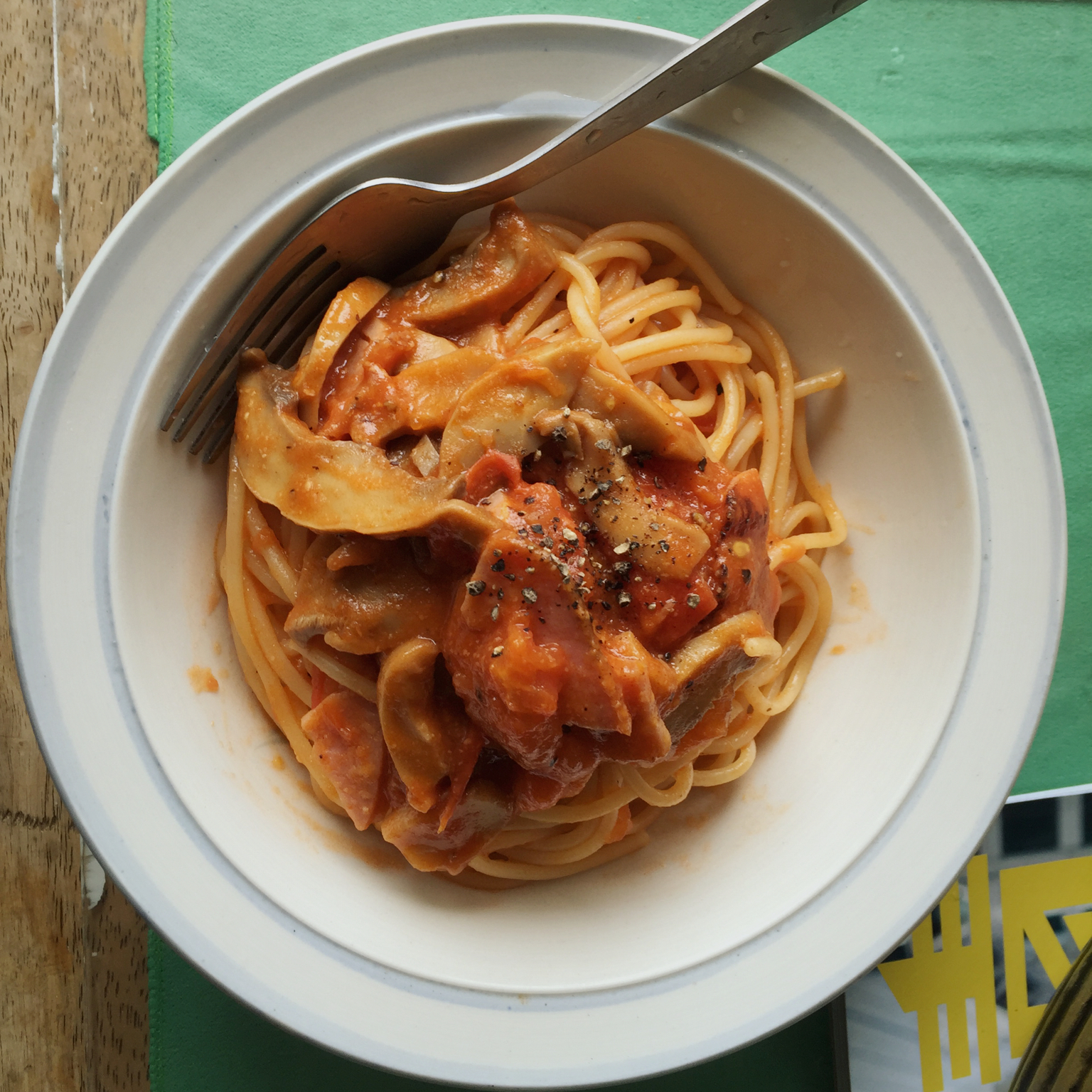 培根番茄意大利面