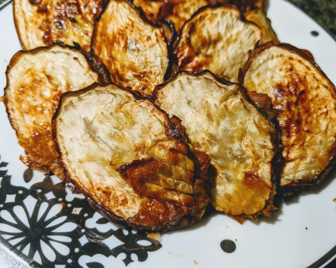 炸茄盒•空气炸锅•无油无淀粉