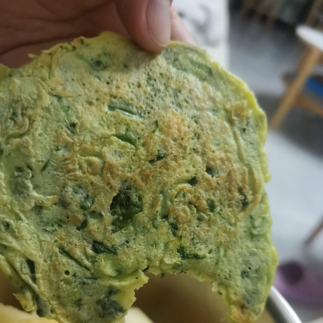 菠菜鸡蛋饼