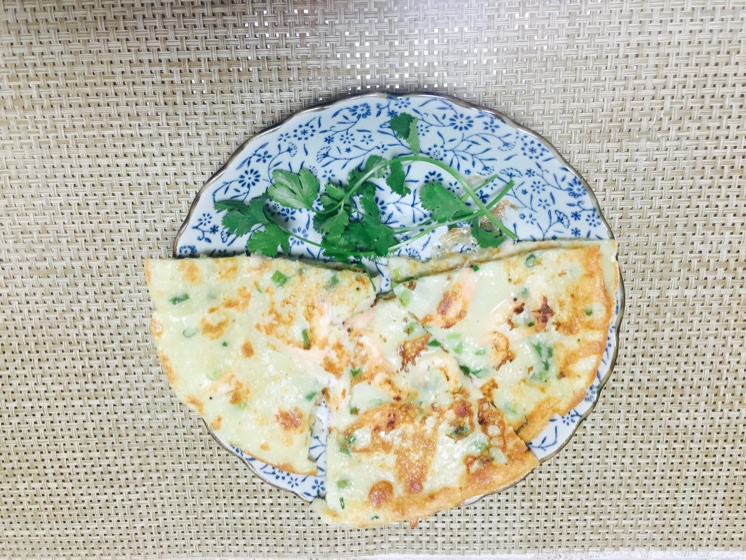 烙虾饼