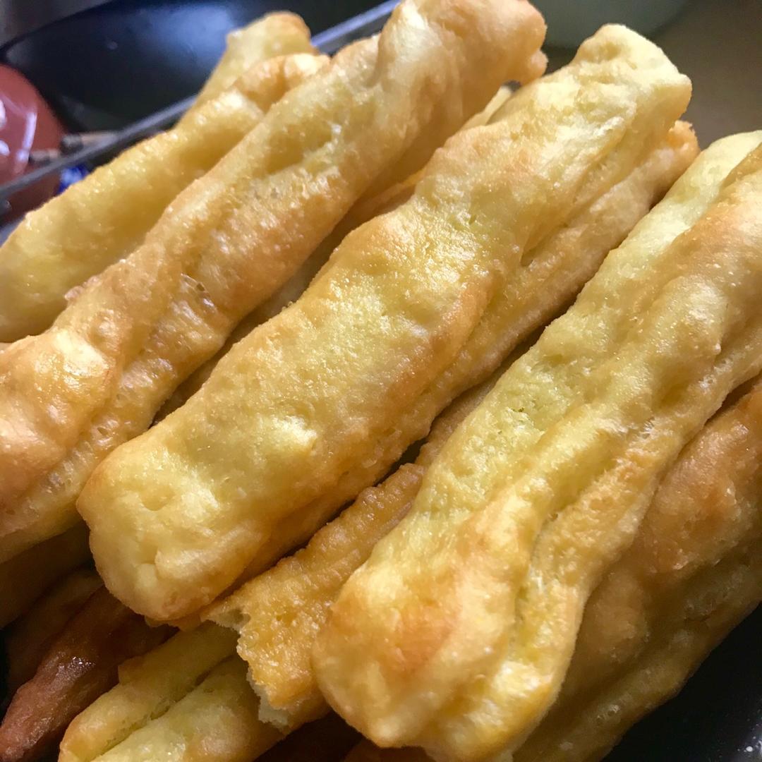自制无泡打粉油条