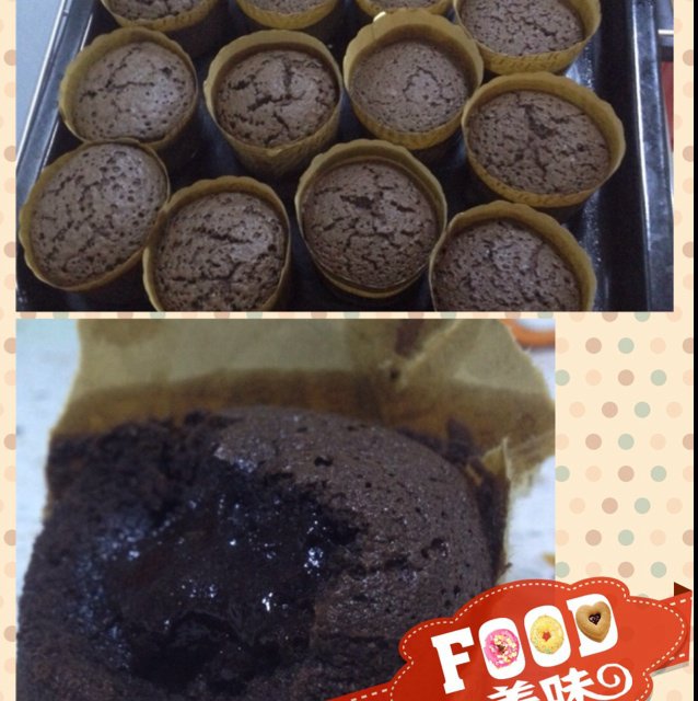 莫尼卡美食厨房：爆浆巧克力蛋糕