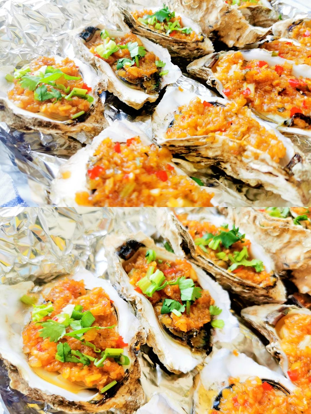 在家也能吃烧烤啦——蒜蓉烤生蚝(烤箱版)