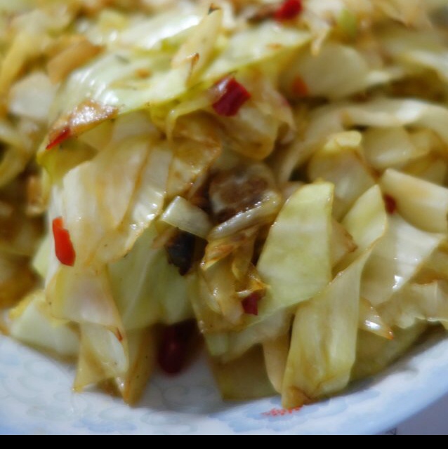 在家炒出街头小馆风味的炝炒圆白菜
