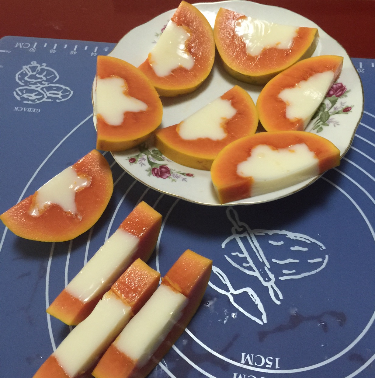 木瓜牛奶冻
