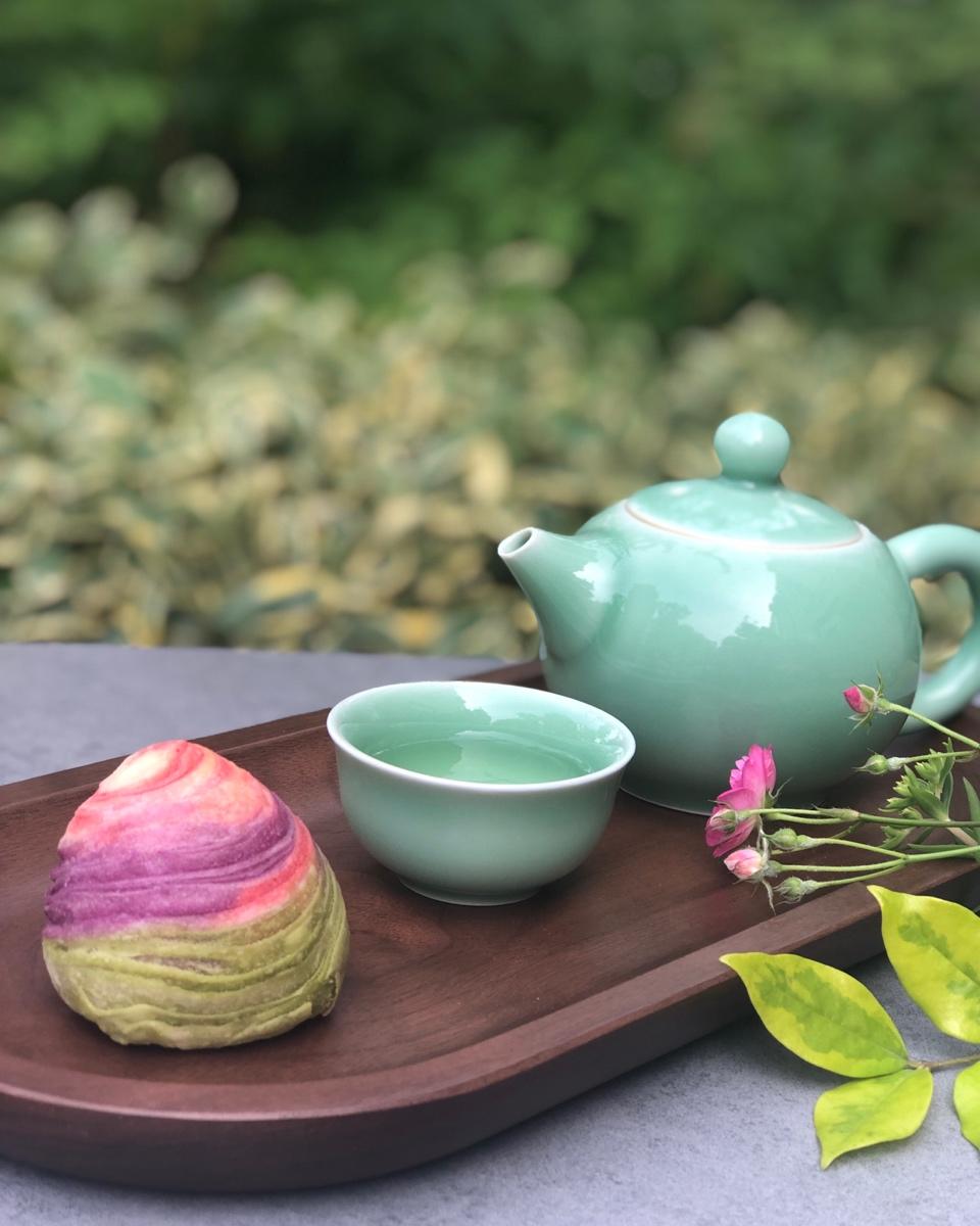 彩虹渐变蛋黄酥（无需揉出膜）