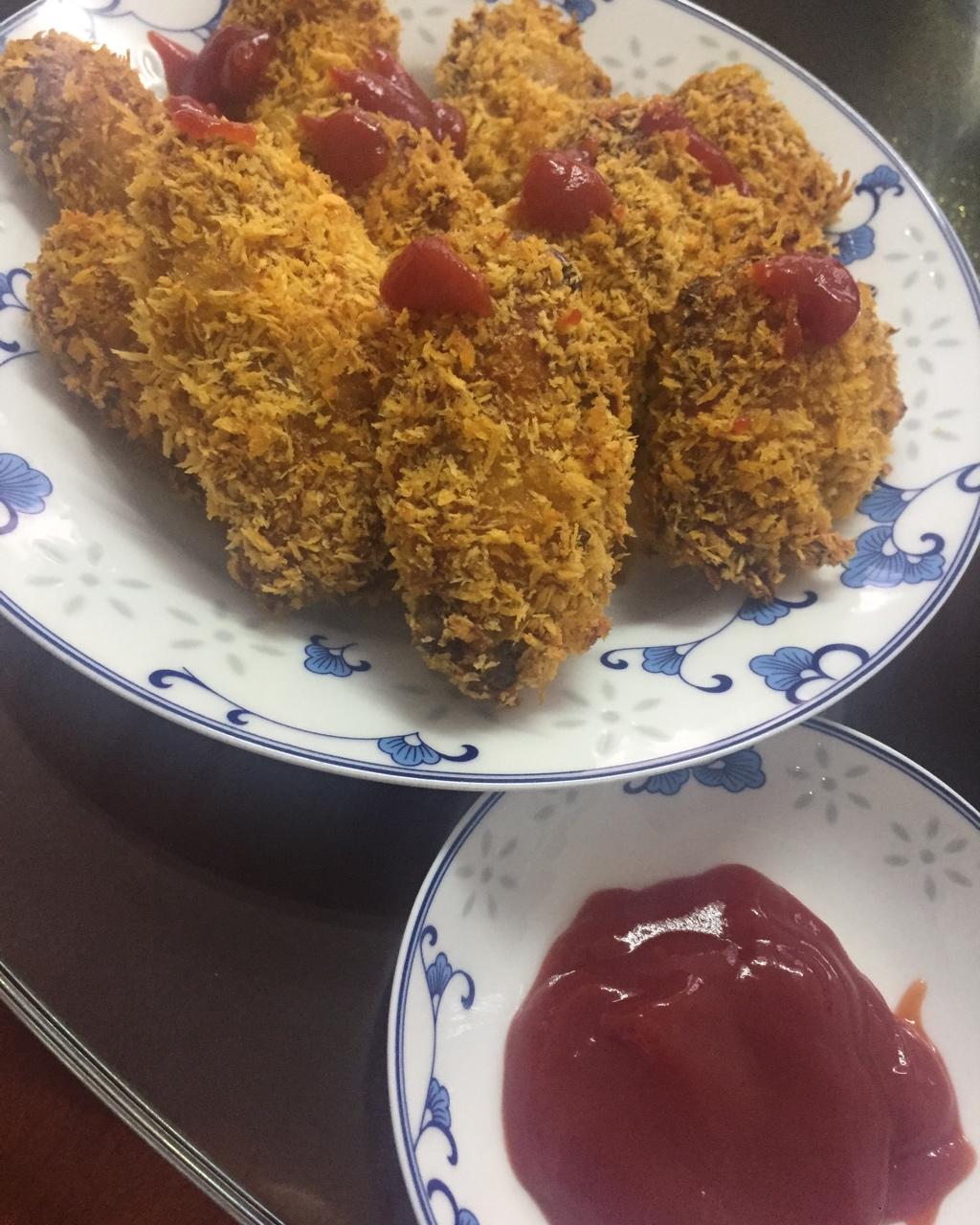烤鸡翅（面包糠版）
