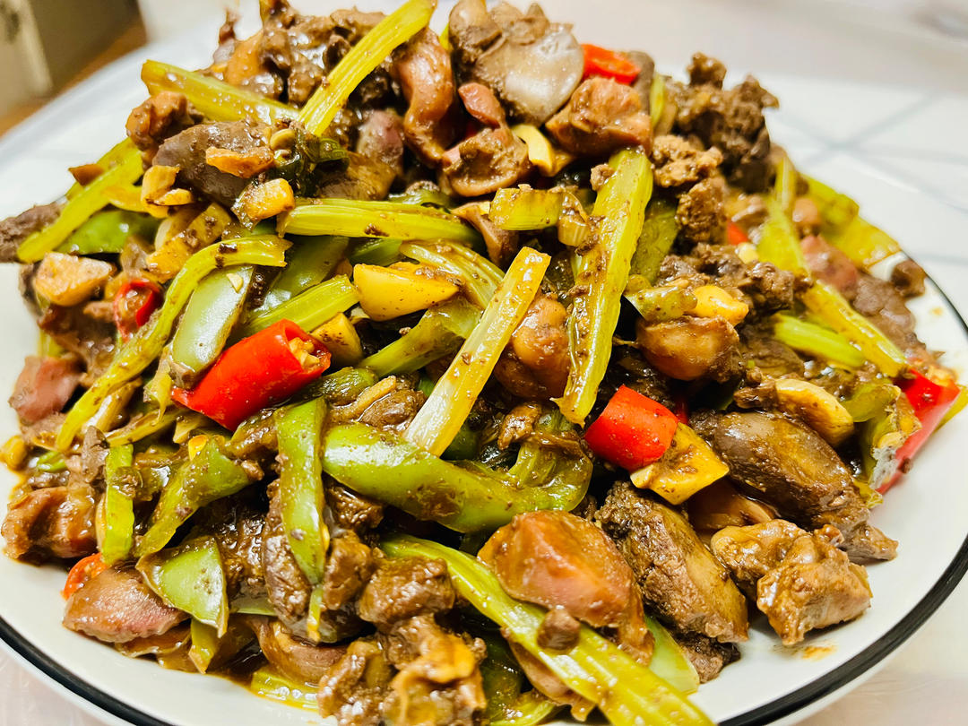 爆炒鸡杂，真是神仙级下饭菜