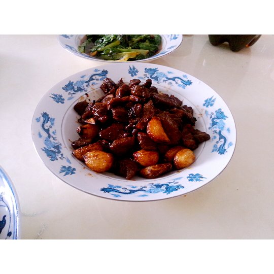 黑蒜子牛肉粒