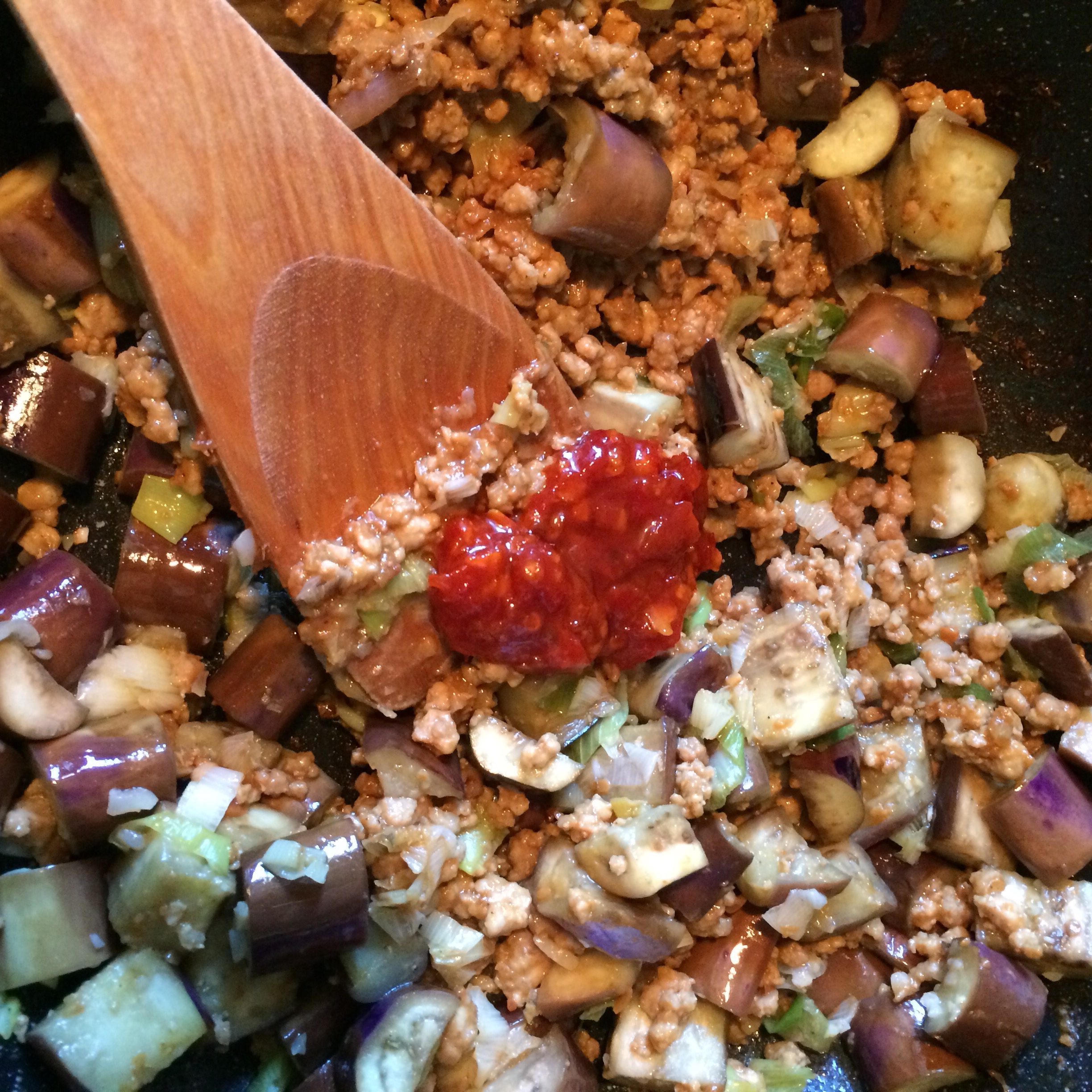 【三时三餐】Echef的茄子大酱盖饭 가지된장덮밥的做法 步骤6