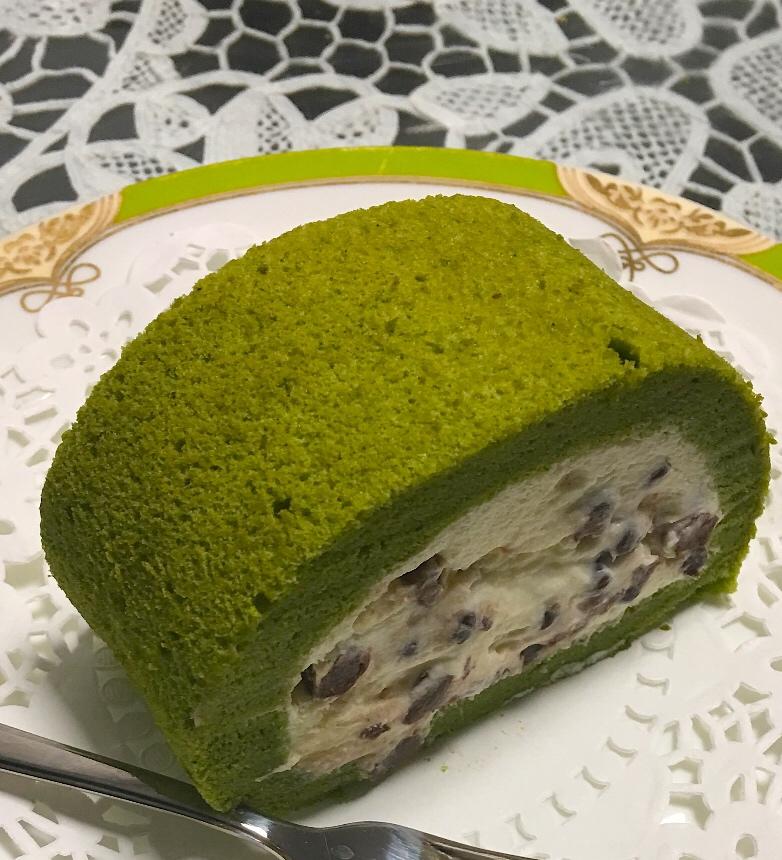 抹茶蜜豆蛋糕卷