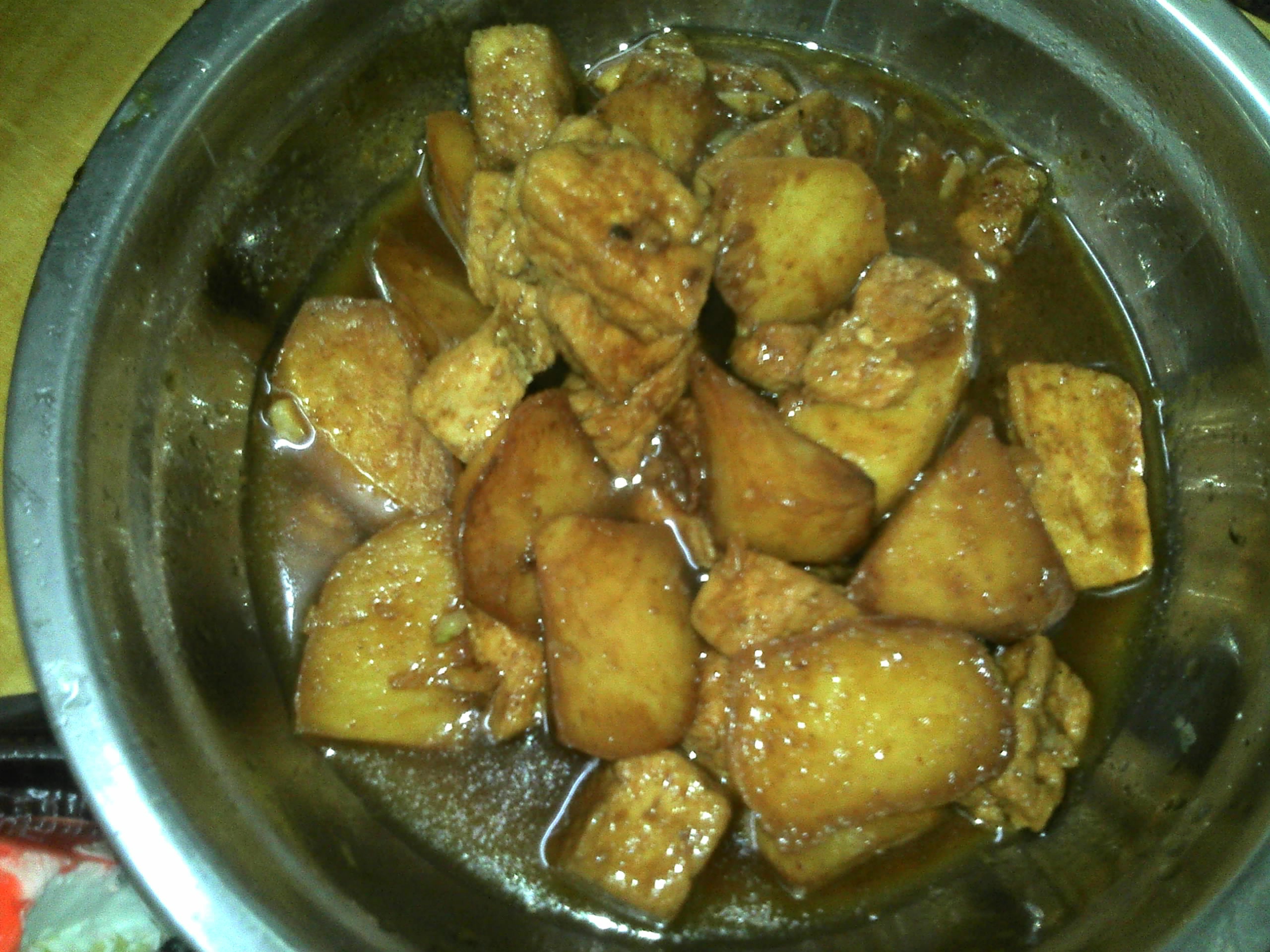 酱烧豆腐土豆丁