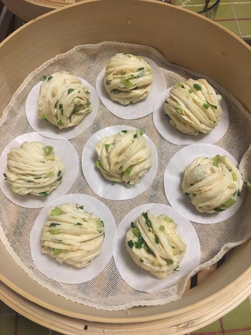 超可爱的【黑芝麻花卷】