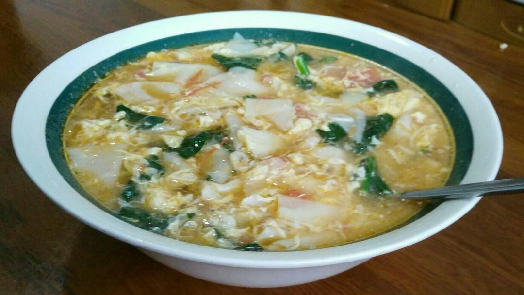 【西安小吃系列】3:简约版西红柿旗花面-静的食光
