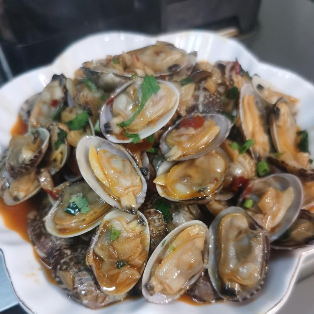 家常蒜蓉花甲（蛤蜊）蒜蓉花蛤饭店口感
