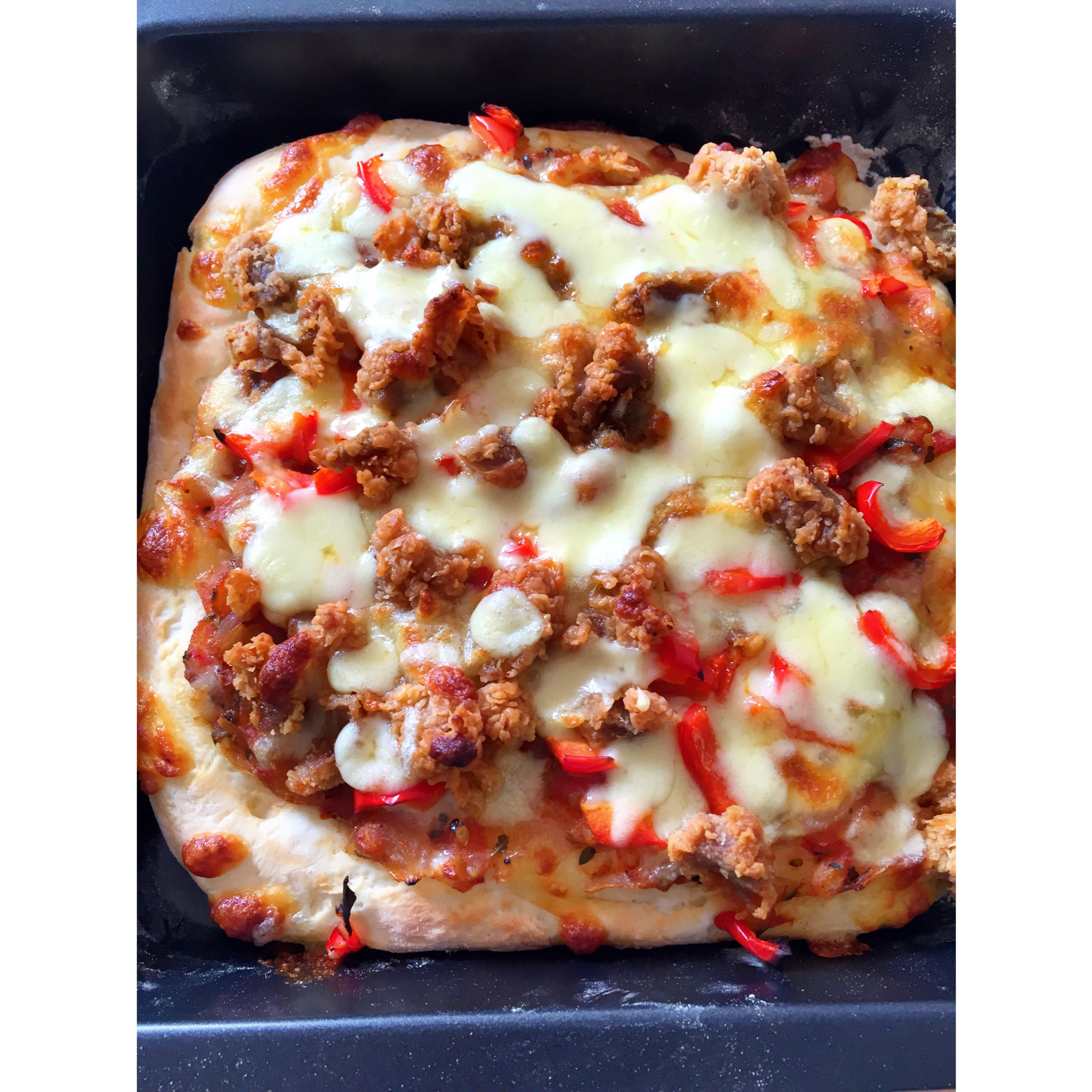 不用酵母的披萨底 No Yeast Pizza Dough