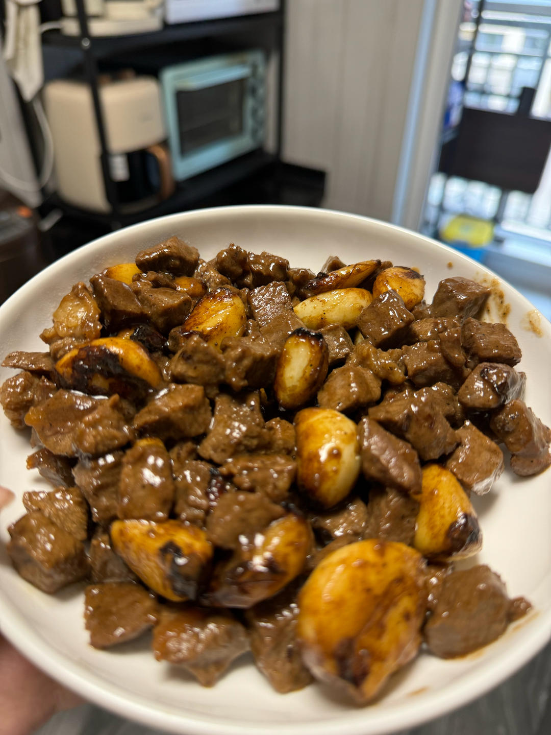 好吃到舔盘的蒜香黑椒牛肉粒