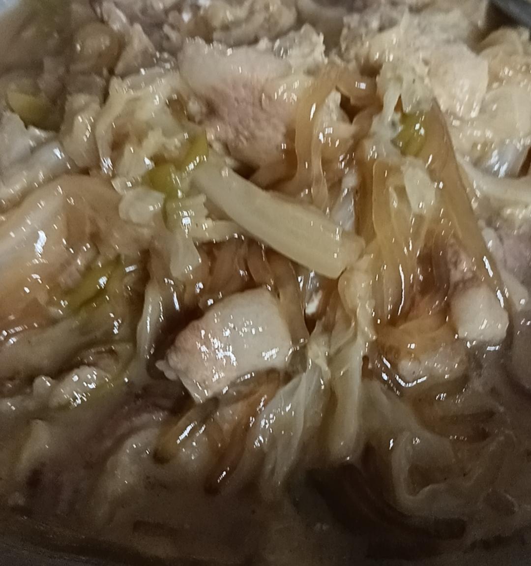 白菜冻豆腐炖粉条