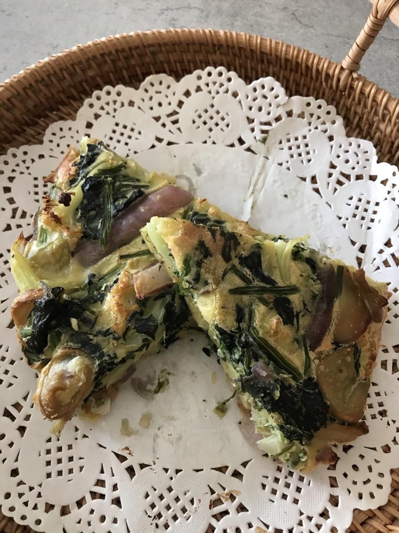 菠菜口蘑烤松饼【美味减脂餐】【北鼎烤箱食谱】