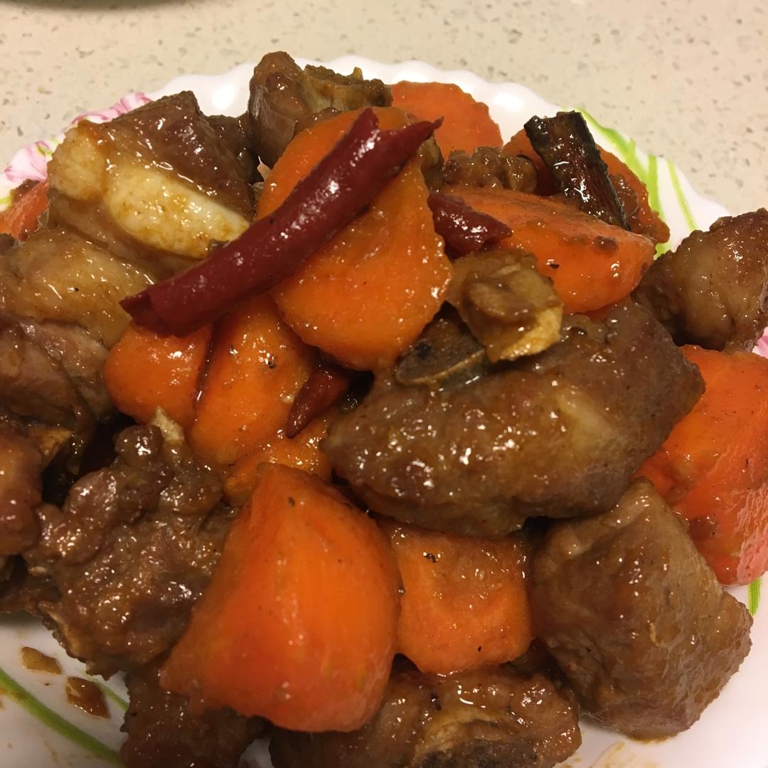 胡萝卜烧排骨