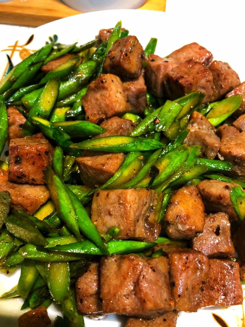 【曼食慢语】蚝油芦笋牛肉粒