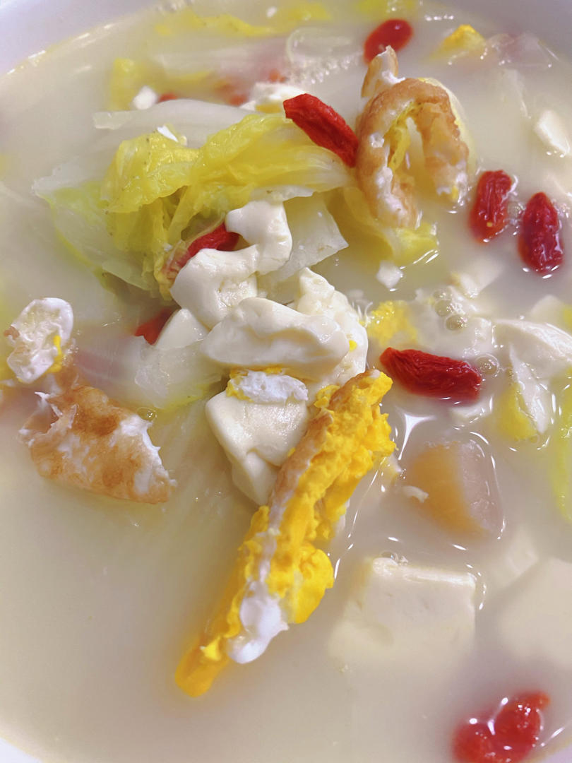白菜豆腐汤