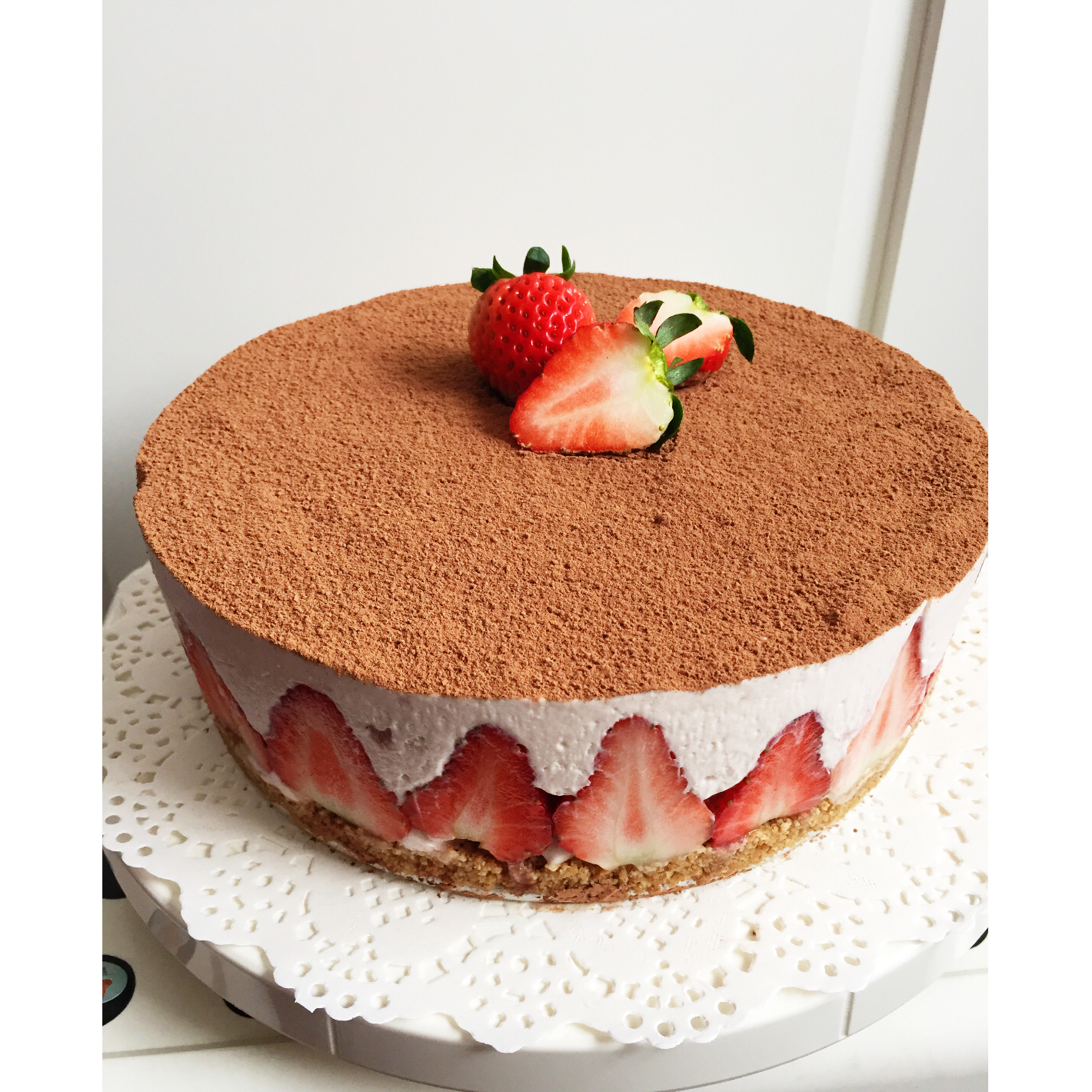 草莓酸奶慕斯蛋糕